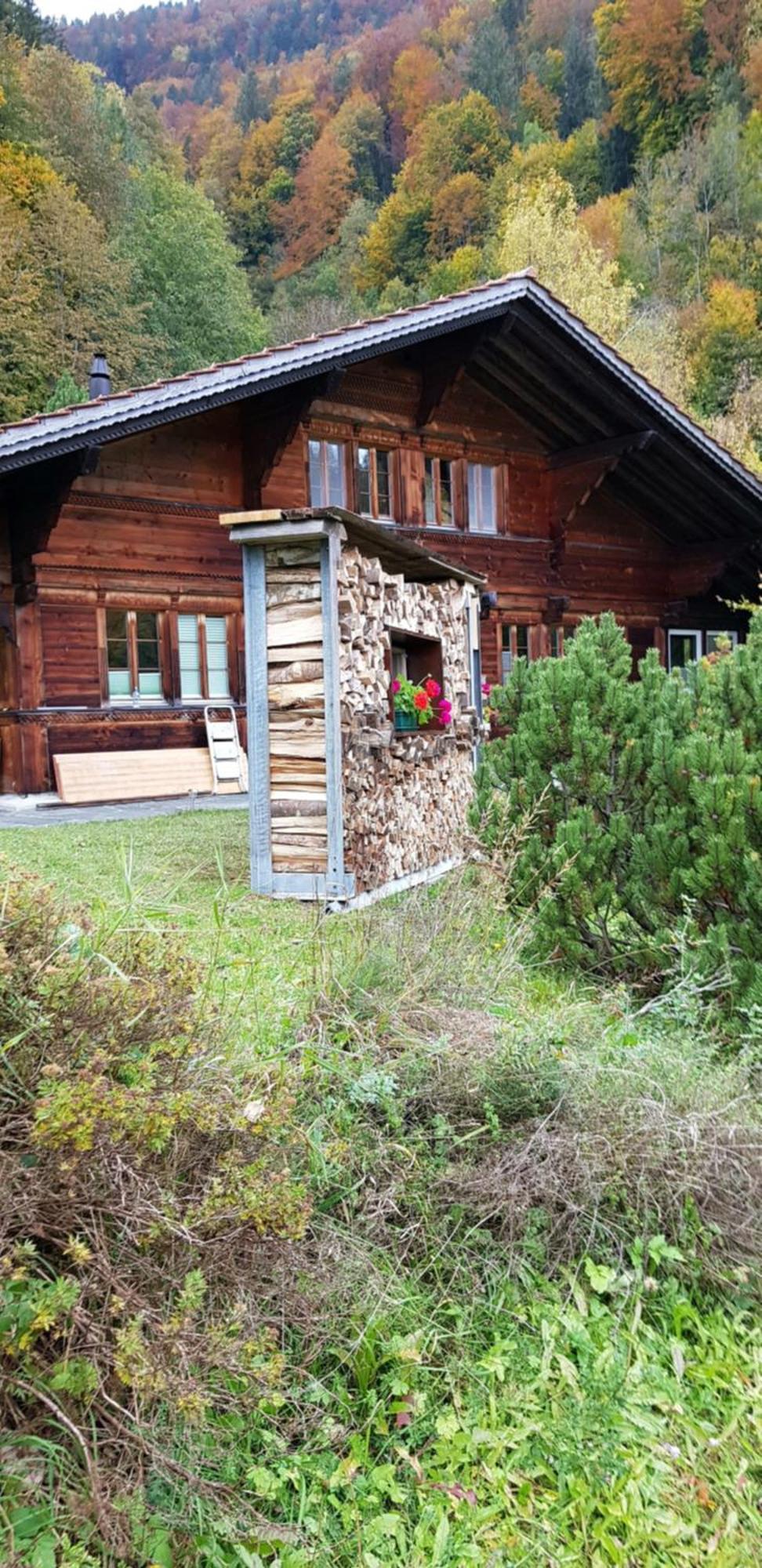 Gemuetliche Fewo Mit Sauna Inmitten Der Berge Meiringen Exterior photo